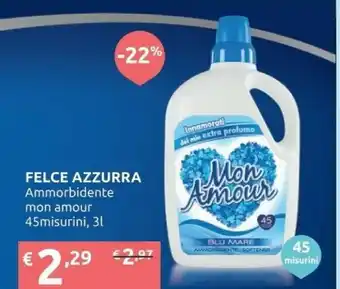 Ipersoap Felce Azzurra Ammorbidente Mon Amour offerta