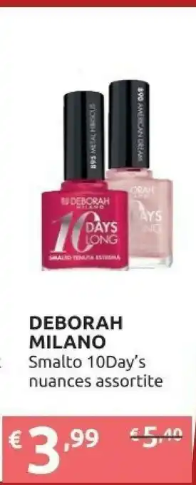 Ipersoap Deborah Milano Smalto 10 Day's offerta