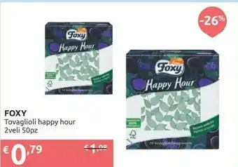 Ipersoap Foxy Tovaglioli Happy Hour offerta