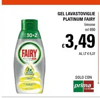 Basko Fairy Gel Lavastoviglie Platinum offerta