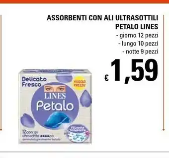 Basko Lines Assorbenti Con Ali Ultrasottili Petalo offerta