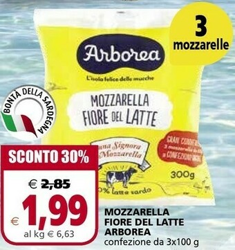 Arborea Mozzarella Fiore Del Latte 300 G(ml)