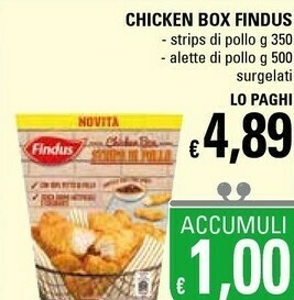 Basko Findus Chicken Box Strips Di Pollo 350 G(ml) offerta