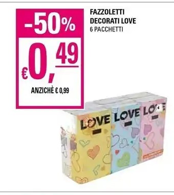 Basko Love Fazzoletti Decorati offerta