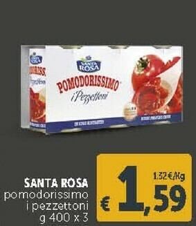 Deco Supermercati Santa rosa Pomodorissimo I Pezzettoni 400 G(ml) offerta