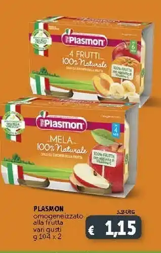 Deco Supermercati Plasmon Omogeneizato Alla Frutta offerta