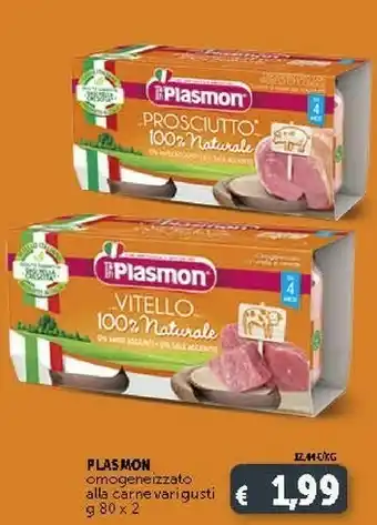 Deco Supermercati Plasmon Omogenezzato Alla Carne offerta