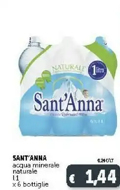 Deco Supermercati Sant'anna Sant'Anna - Acqua Minerale Naturale offerta