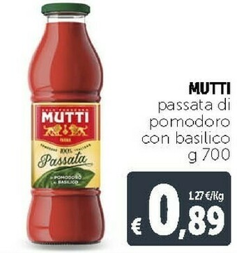 Deco Supermercati Mutti Passata di pomodoro offerta