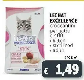 Deco Supermercati Le chat Excellence Croccantini Per Gatto 400 G offerta