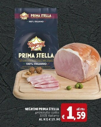 Deco Supermercati Negroni Prima Stella Prosciutto Cotto offerta
