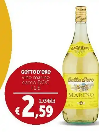 Deco Supermercati Gotto d'oro Vino Marino Secco Doc offerta