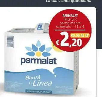 Deco Supermercati Parmalat Bontà E Linea Latte Parzialmente Scremato 1000 G(ml) offerta