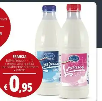 Deco Supermercati Francia - Latte Fresco Alta Qualità 1000 G(ml) offerta