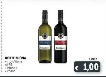 Deco Supermercati Botte buona Vino Rosso D'Italia 750 G(ml) offerta