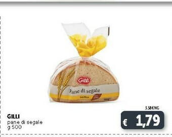 Deco Supermercati Gilli Pane Di Segale Soffice E Gustoso 500 G(ml) offerta