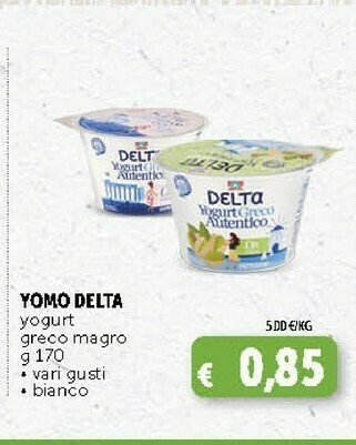 Deco Supermercati Delta - Yogurt Greco Bianco 170 G(ml) offerta