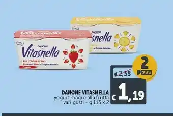 Deco Supermercati Danone Vitansella Yogurt Magro Alla Frutta offerta
