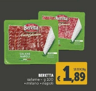 Deco Supermercati Fratelli Beretta - Salame Milano 100 G(ml) offerta