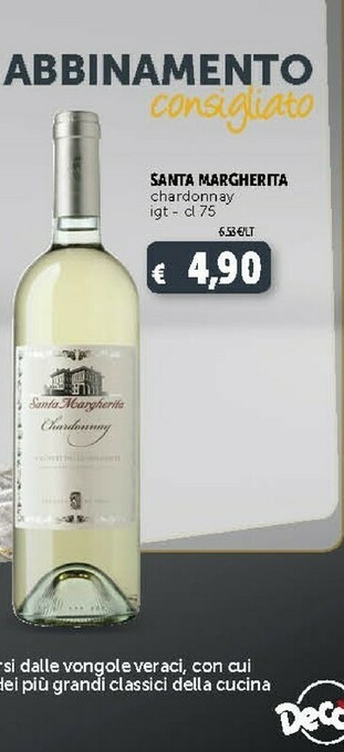 Deco Supermercati Santa margherita Chardonnay Igt offerta