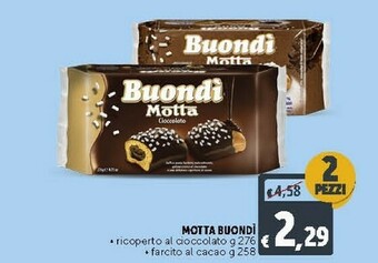 Deco Supermercati Motta Buondì Cioccolato 276 G(ml) offerta