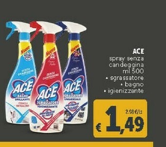 Deco Supermercati Ace Spray Senza Candeggina offerta