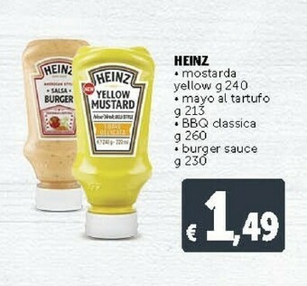 Deco Supermercati Heinz Yellow Mustard 240 G(ml) offerta