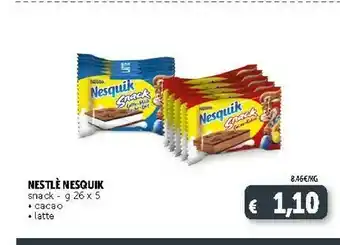 Deco Supermercati Nestlè Nesquik Snack Cacao 26 G(ml) offerta