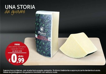 Deco Supermercati Pinna Pecorino Romano Cappato Nero offerta