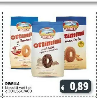 Deco Supermercati Divella Ottimini Biscotti Al Limone 400 G(ml) offerta