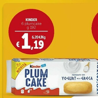 Deco Supermercati Ferrero Kinder Plumcake offerta