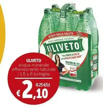 Deco Supermercati Uliveto Acqua Minerale Effervescente Naturale offerta