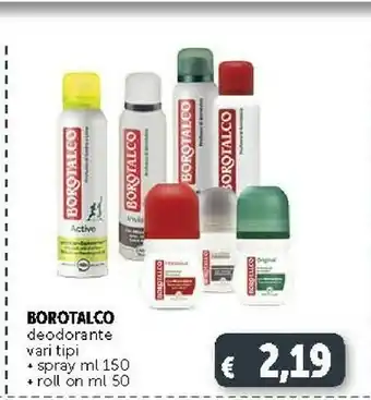 Deco Supermercati Borotalco Active Green Fresh Unisex Deodorante Spray 150 Ml offerta