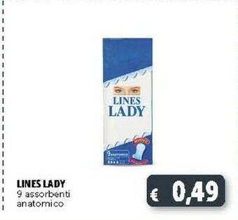 Deco Supermercati Lines Lady 9 Assorbenti Anatomico offerta