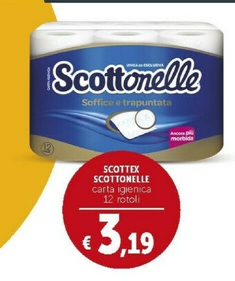 Deco Supermercati Scottex Scottonelle Carta Igienica 12 Rotoli offerta