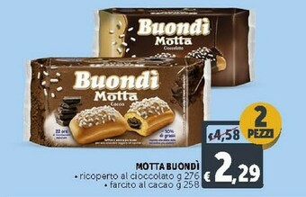Deco Supermercati Motta Buondi Ricoperto Al Cioccolato offerta