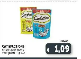 Deco Supermercati Catisfactions Snck Per Gatto offerta