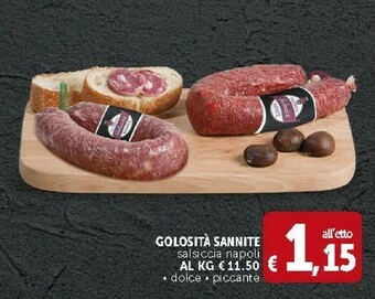Deco Supermercati Golosità Sannite Salsiccia Napoli offerta
