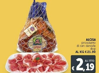 Deco Supermercati Alcisa Prosciutto Di San Daniele Dop offerta