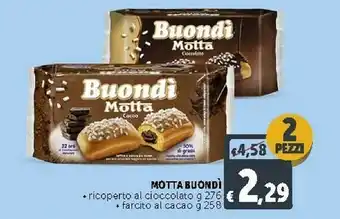 Deco Supermercati Motta Buondi Ricoperto Al Cioccolato offerta