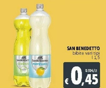 Deco Supermercati San Benedetto San Benedetto - Cedrata 1500 g(ml) offerta