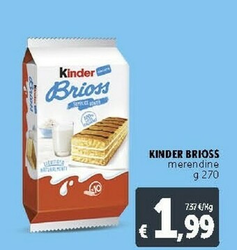 Deco Supermercati Ferrero Ferrero - Kinder Brioss 270 g(ml) offerta