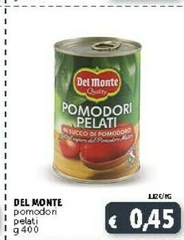 Del monte Pomodori Pelati 400 G(ml)