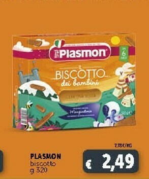 Deco Supermercati Plasmon Il Biscotto Dei Bambini 320 G(ml) offerta