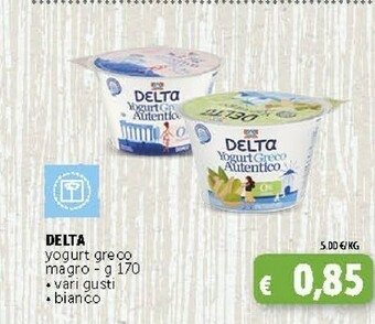 Deco Supermercati Delta - Delta Yogurt Greco Autentico 170 g(ml) offerta