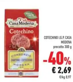 Conad Superstore COTECHINO L.G.P. CASA MODENA precotto 300 g offerta