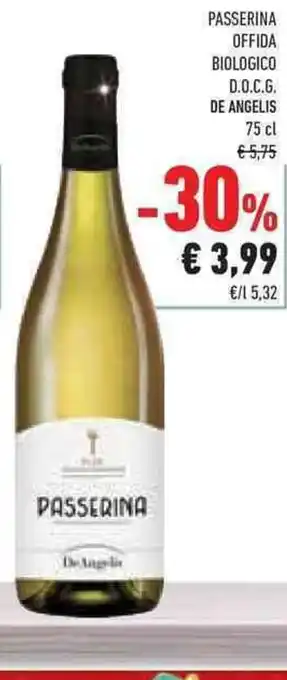 Conad Superstore PASSERINA OFFIDA BIOLOGICO D.O.C.G. DE ANGELIS offerta