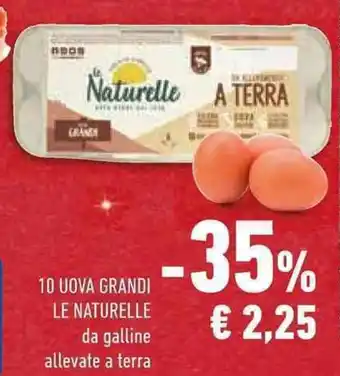 Conad Superstore 10 UOVA GRANDI LE NATURELLE offerta