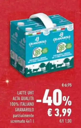 Conad Superstore LATTE UHT ALTA QUALITÀ 100% ITALIANO GRANAROLO offerta