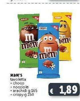 Deco Supermercati M&M's Tavoletta Choco 165 Ml offerta